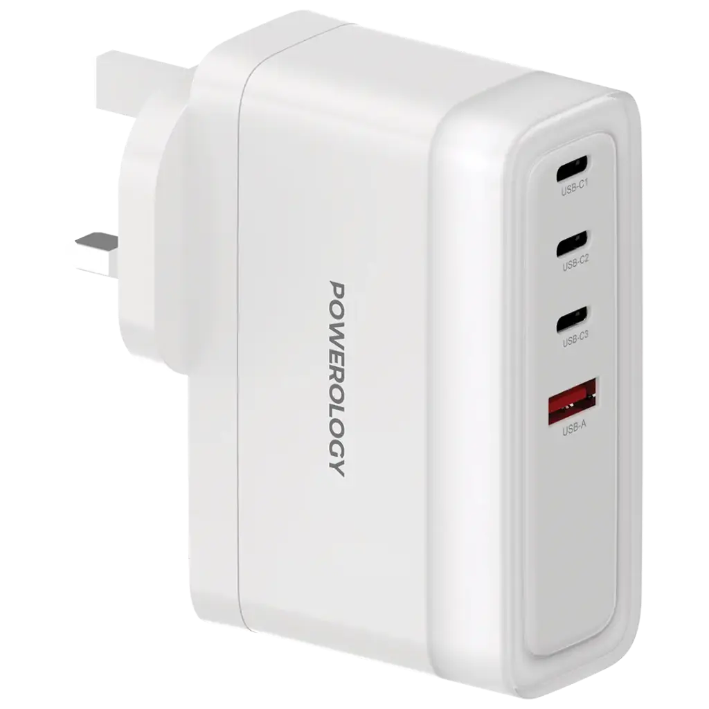 Powerology Lunex Series Fast Charging Adapter PD 140W - White