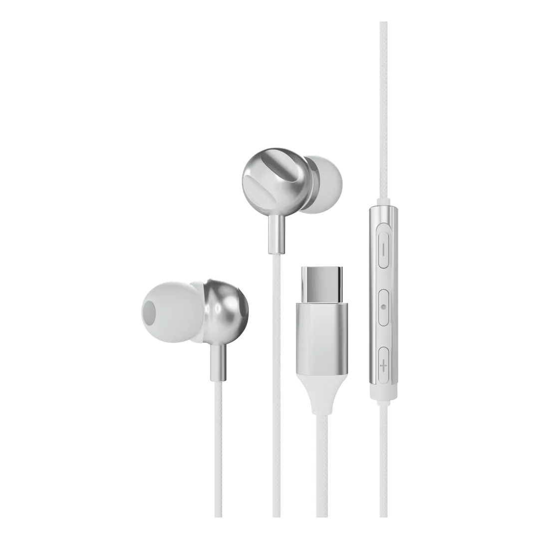 سماعات Powerology FILO عالية الدقة بمنفذ USB-C