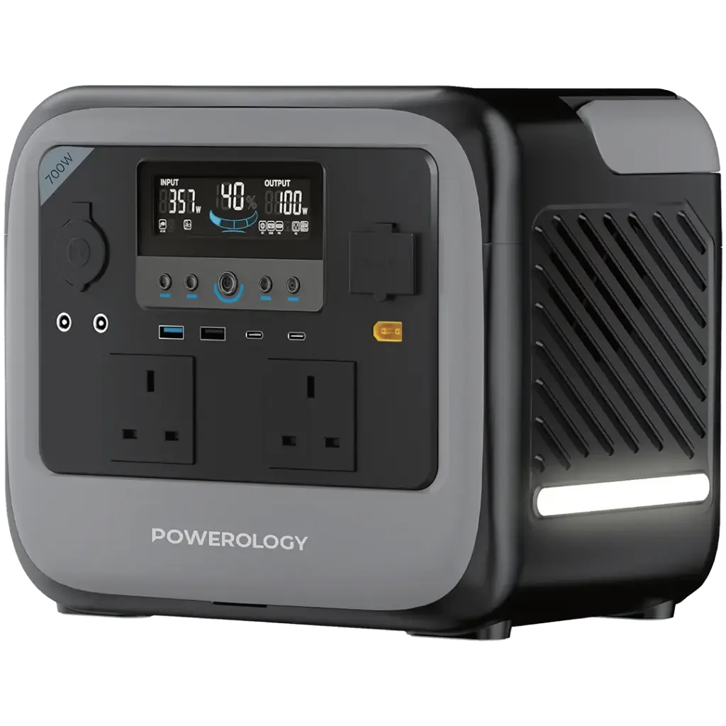 Powerology Pater II Portable Power Station 700W - Gray