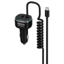 Powerology 120W Fast Car Charger - Black/Grey