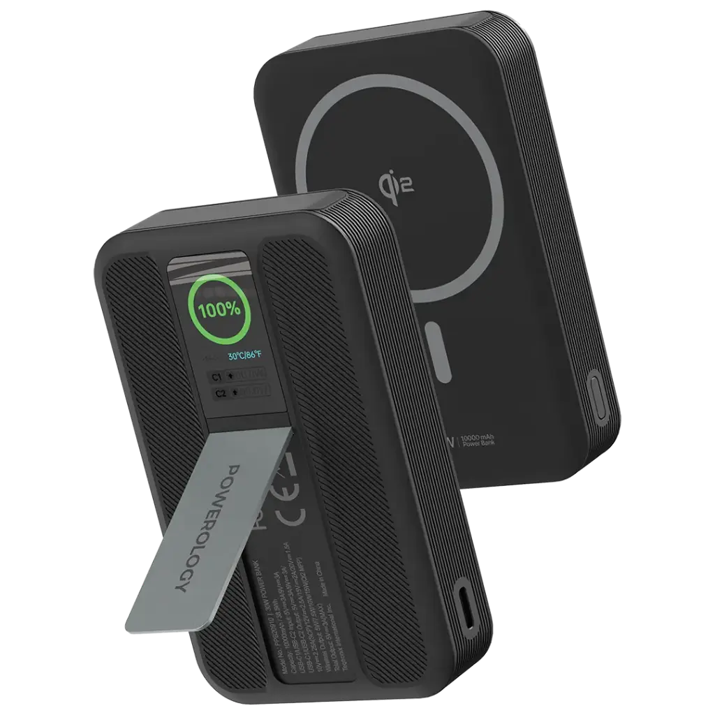 Powerology Vision - Qi2 10000mAh MagSafe Power Bank