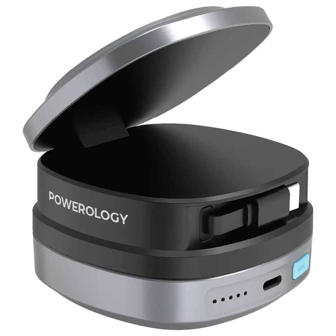 Powerology Lyons 10000mAh Power Bank - Black