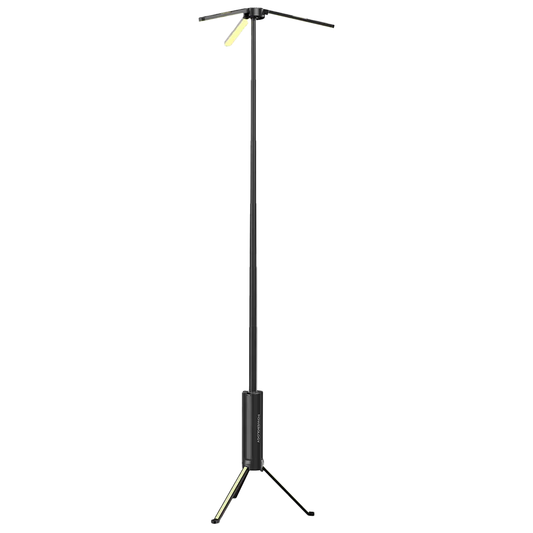Powerology Luntra 15600mAh Foldable Camping Light - Black