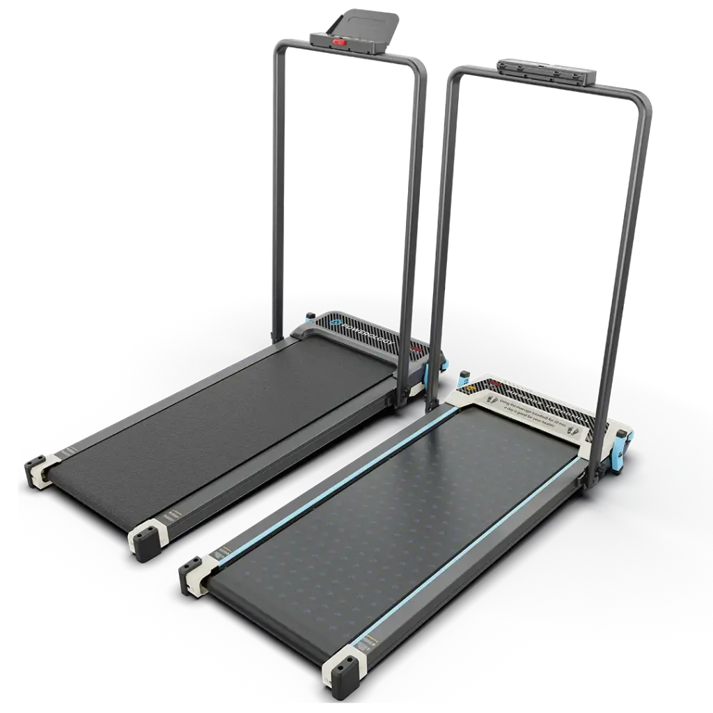 Powerology 2-In-1 Foldable Treadmill With Massage Pad - Black