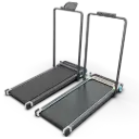 Powerology 2-In-1 Foldable Treadmill With Massage Pad - Black