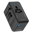 Powerology Spetrova GaN Multi-Port Universal Adapter - Black