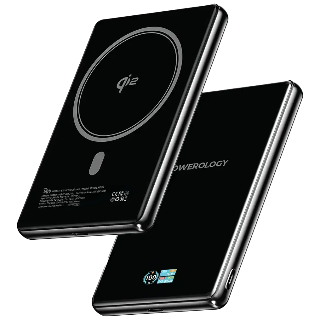Powerology Skye 10000mAh MagSafe Power Bank - Black