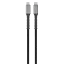 كابل باورولوجي USB4 مع سلك مضفر من USB-C إلى USB-C - أسود