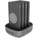 Powerology 4 in 1 Power Bank Station with Built-in Lightning And Type-C Cable