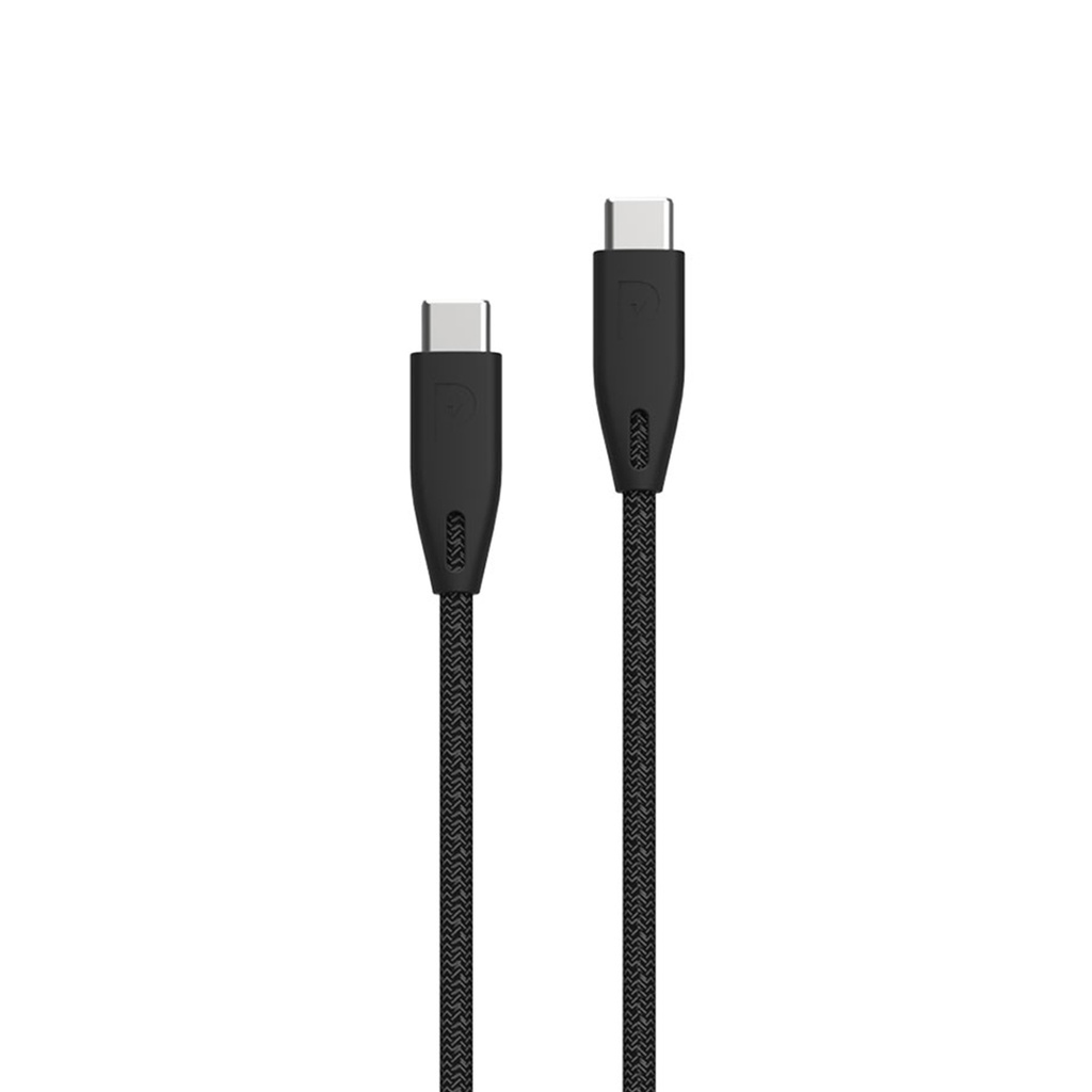 Powerology Braided USB-C to USB-C Cable - 2m / 6.6ft