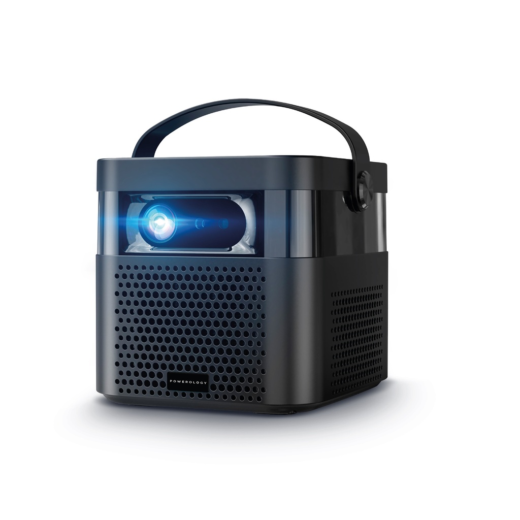 Powerology 4K Portable Projector Built-in 15600mAh Lithium Battery