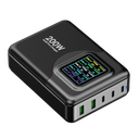 Powerology 200W Total Output GaN Charging Terminal with LED and Voltage Display