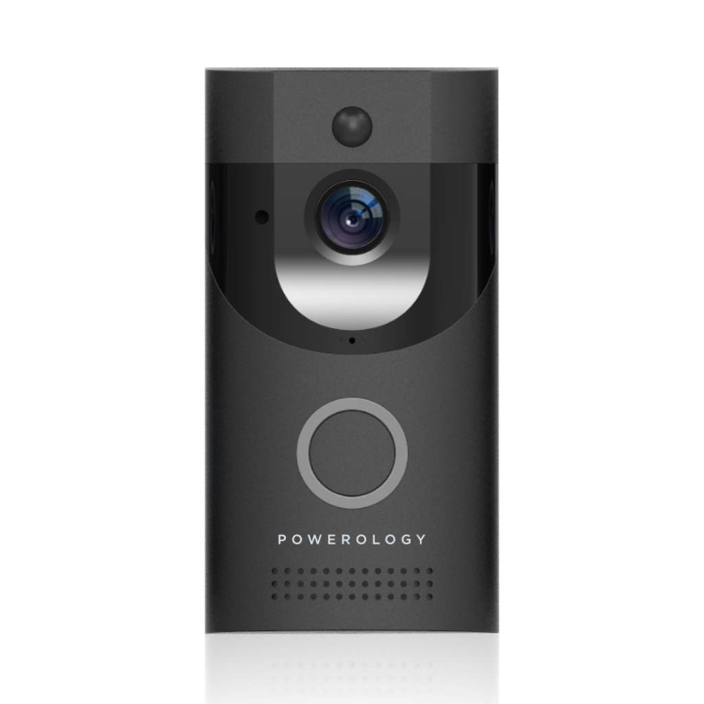 Powerology Smart Video Doorbell with Night Vision and Motion Sensor