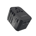 Powerology Universal Multi-Port Travel Charger - Black