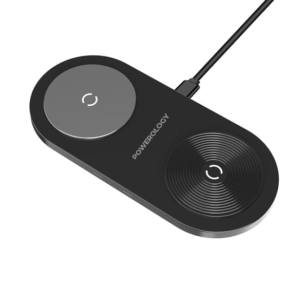 Powerology Dual Wireless Power Pad with LED Indicator