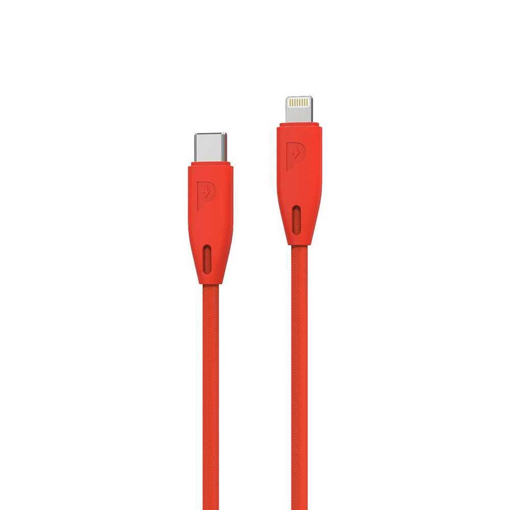 Powerology Braided USB-C to Lightning Cable (2m/6ft)