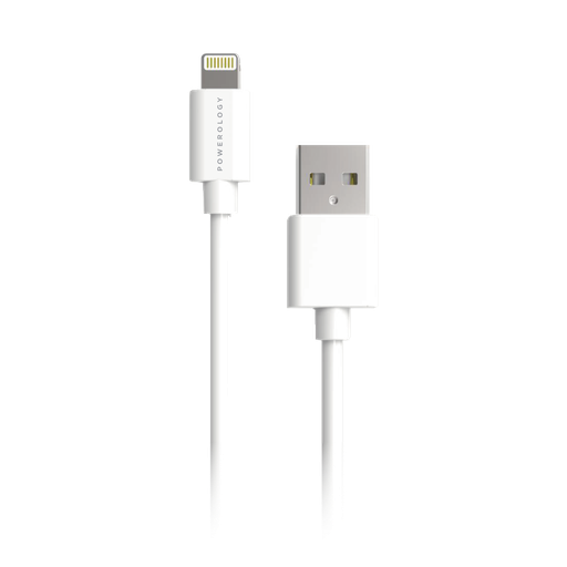 Powerology USB-A to Lightning Cable - 1.2m (White)