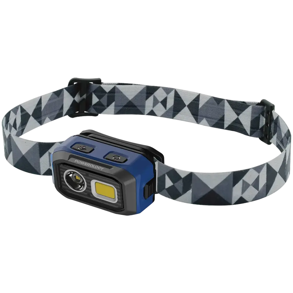 Powerology BrightVision Rechargeable LED Headlamp - Black