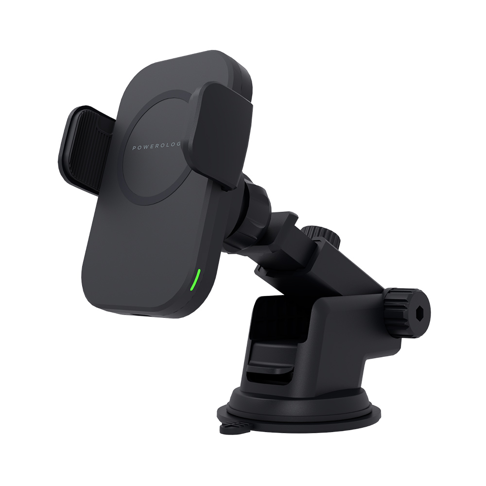 Powerology Fast Wireless Magsafe Mount Holder 15W - Black