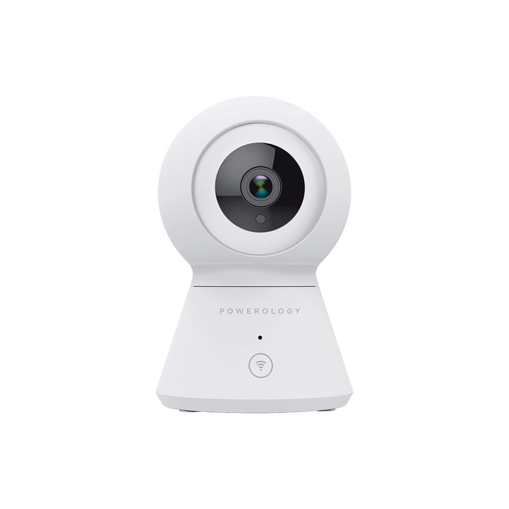Powerology Wifi Smart Home Camera 360 Horizontal and Vertical Movement - White