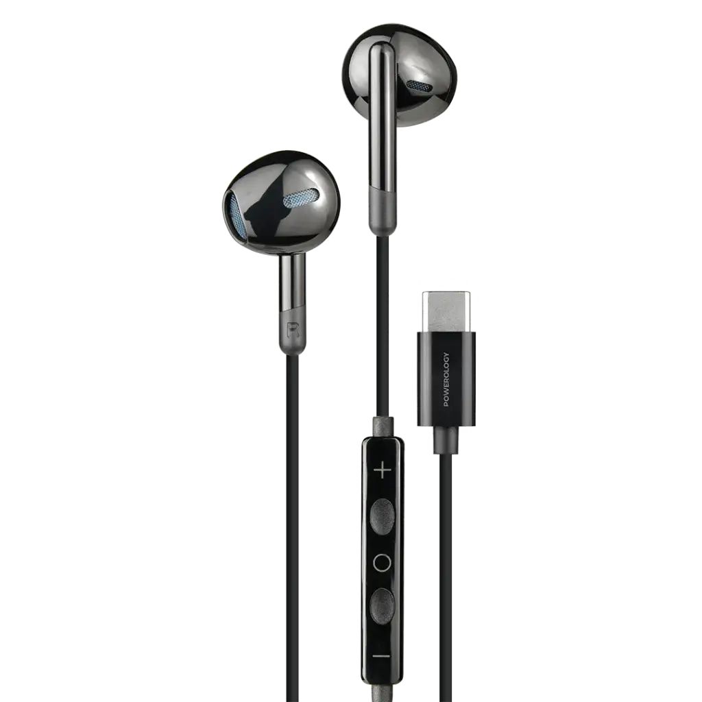 Powerology Type-C Stereo Earphones