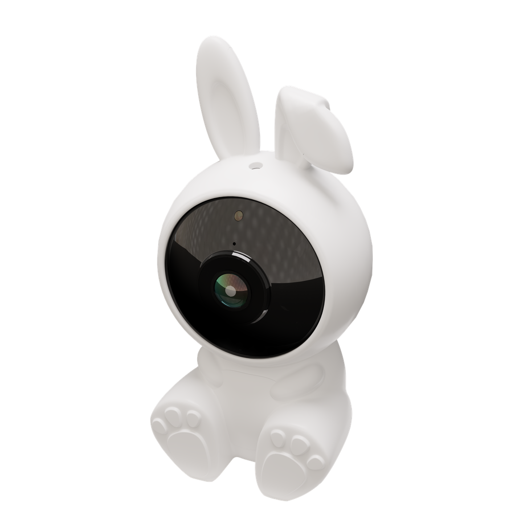Powerology Wi-Fi Baby Camera Monitor Your Child in Real-Time - White
