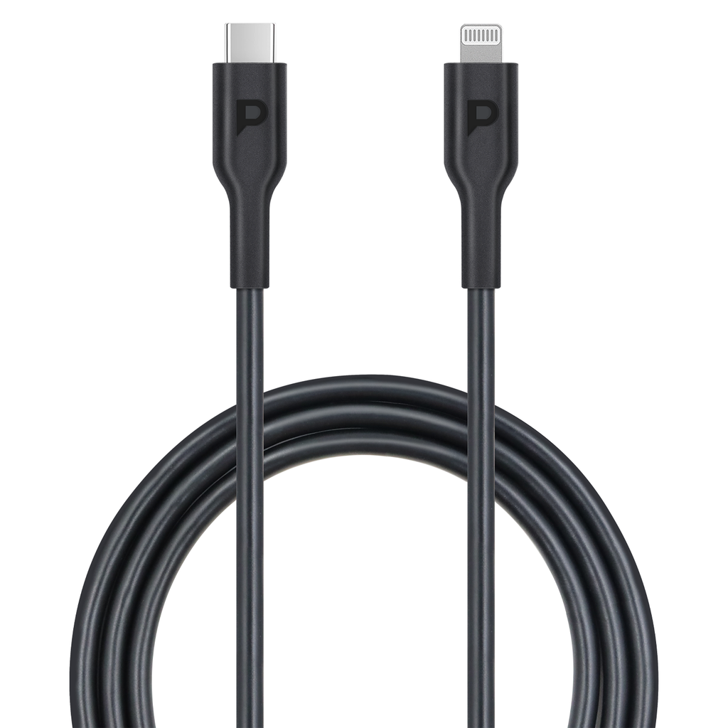 Powerology Type-C To Lightning Cable PD 20W, Fast Data Sync And Charge, Universal Compatibility