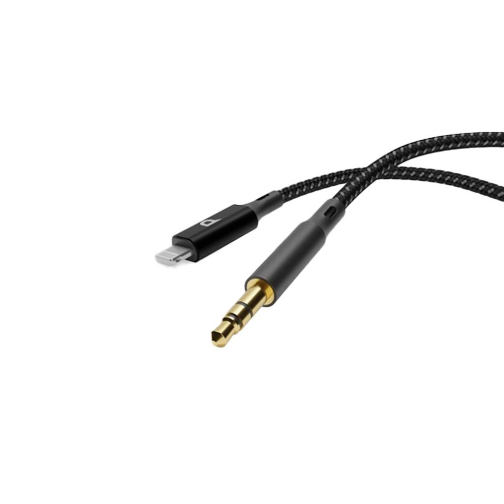 Powerology Braided AUX Lightning Audio Cable (1.2m/4ft)