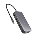Powerology 256 GB USB-C Hub & SSD Drive All-in-one Connectivity & Storage PD 100W - Gray