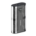 Powerology Crystalline Series Powerbank 20000mAh PD 65W - Transparent/Grey