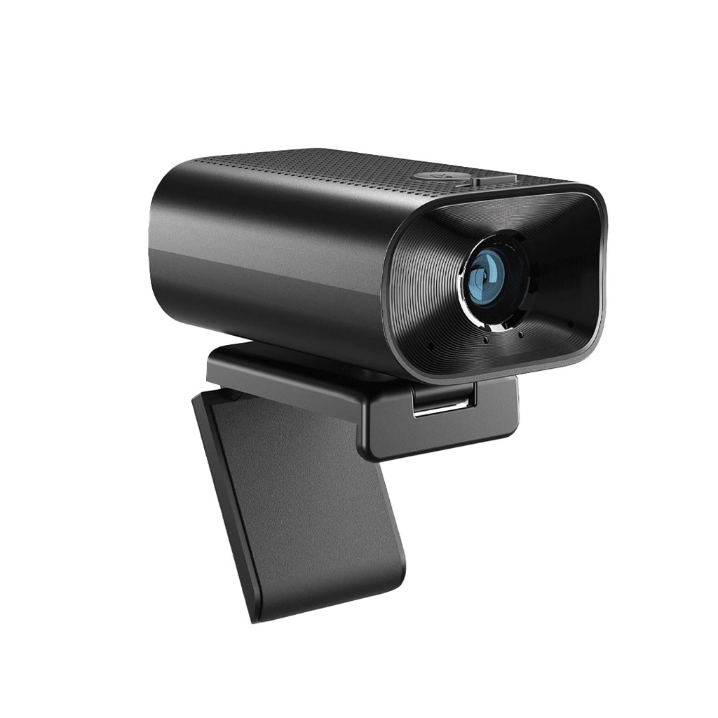 Powerology 1080p Webcam with 5x Digital Zoom - Black