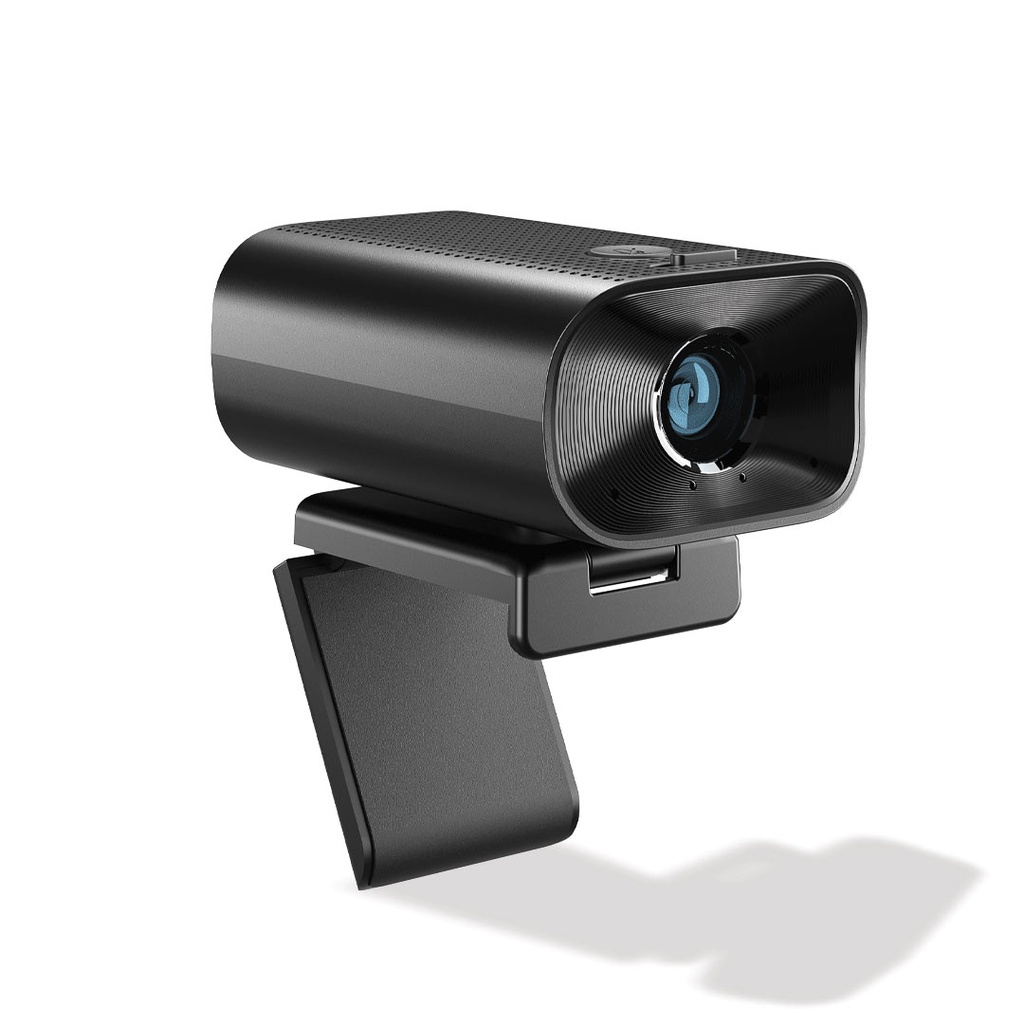 Powerology 1080p Web Cam with 5x Digital Zoom in-built Mic and Speaker- Black
