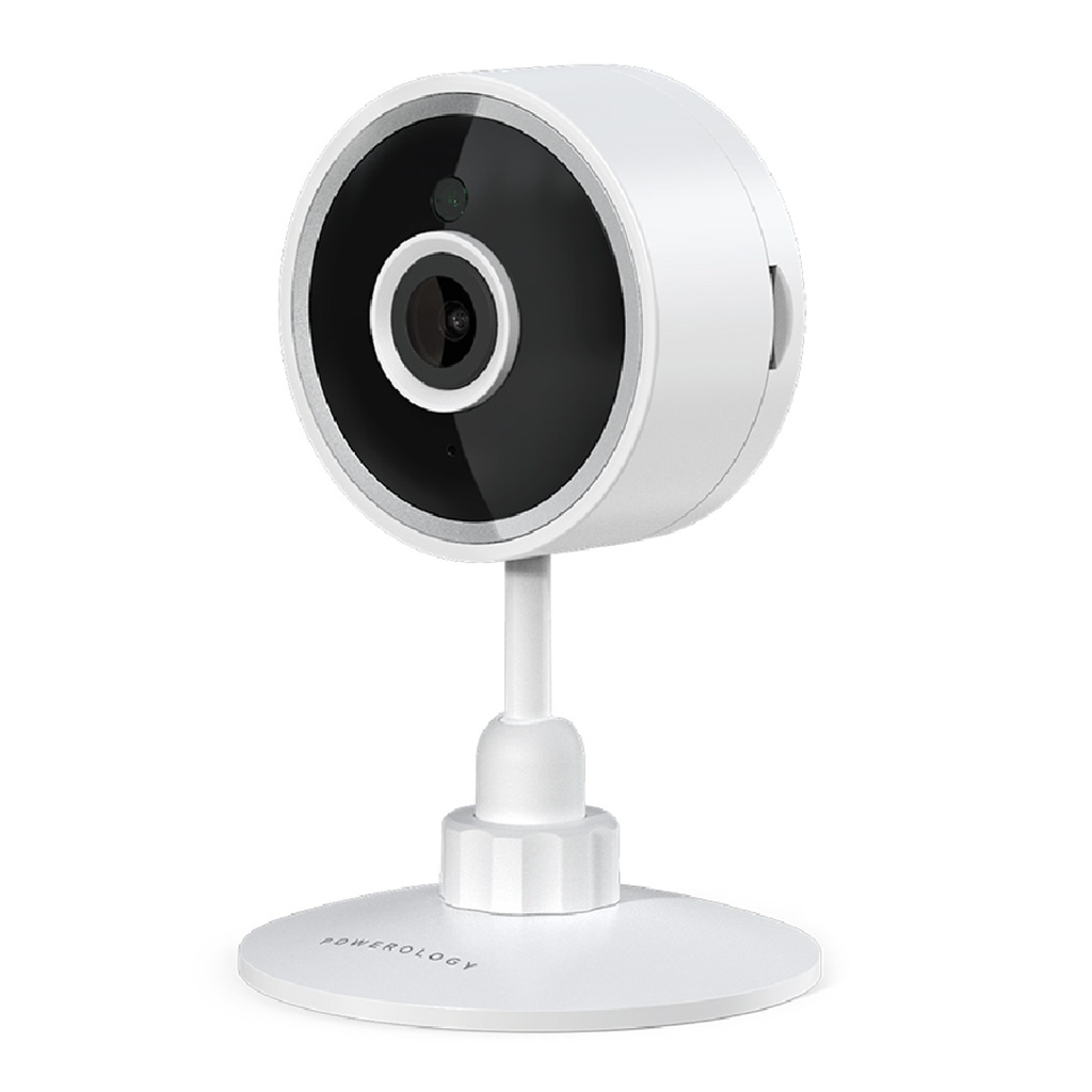 Powerology Wifi Smart Home Camera 105 Wired Angle Lens - White