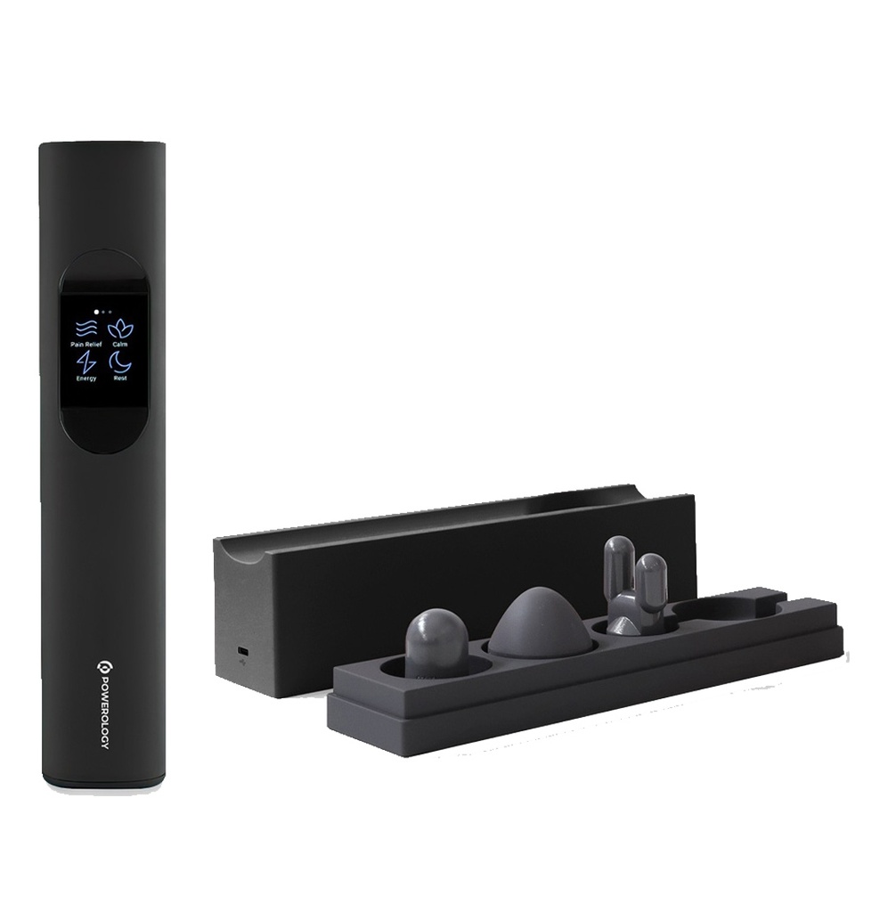 Powerology Therapeutic Massager with Extension handle Accessory - Black