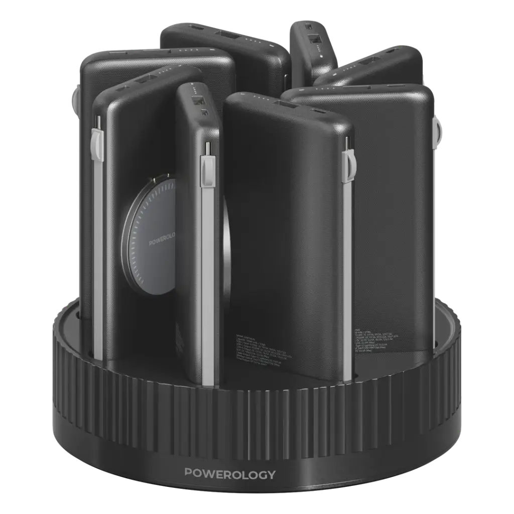 Powerology 8in1 Station 10000mAh PD 120W QC Wireless Power Bank