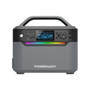 Powerology 120000mAh Portable Power Generator Fast Charging 384Wh 600W - Black 