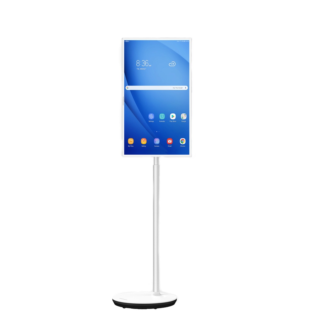 Powerology FHD Android 32” Tablet with Stand and Built-in Battery 4+128GB - White