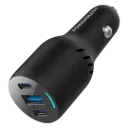 Powerology PD65W + PD20W + QC18W LED Triple Ports Car Charger - Black