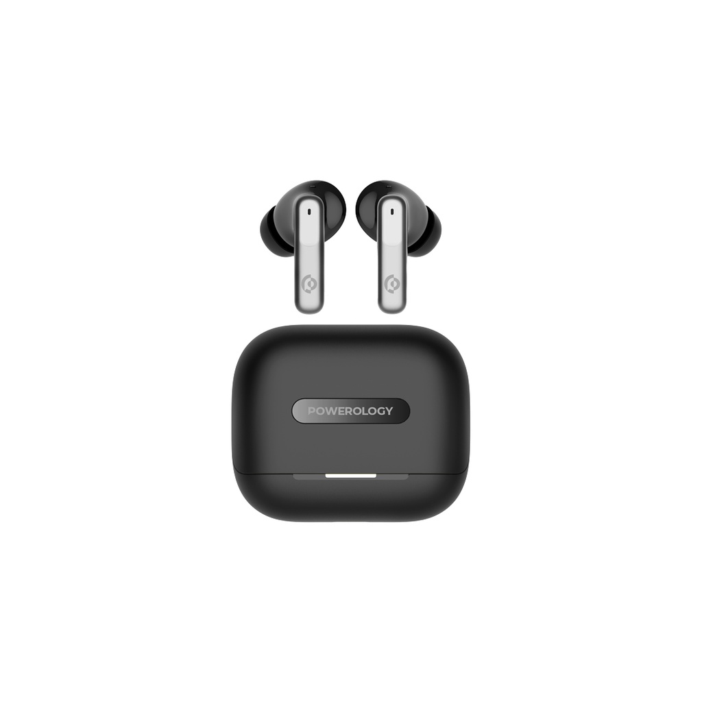 Powerology 6 Mic Hybrid ANC + ENC True Wireless Buds 