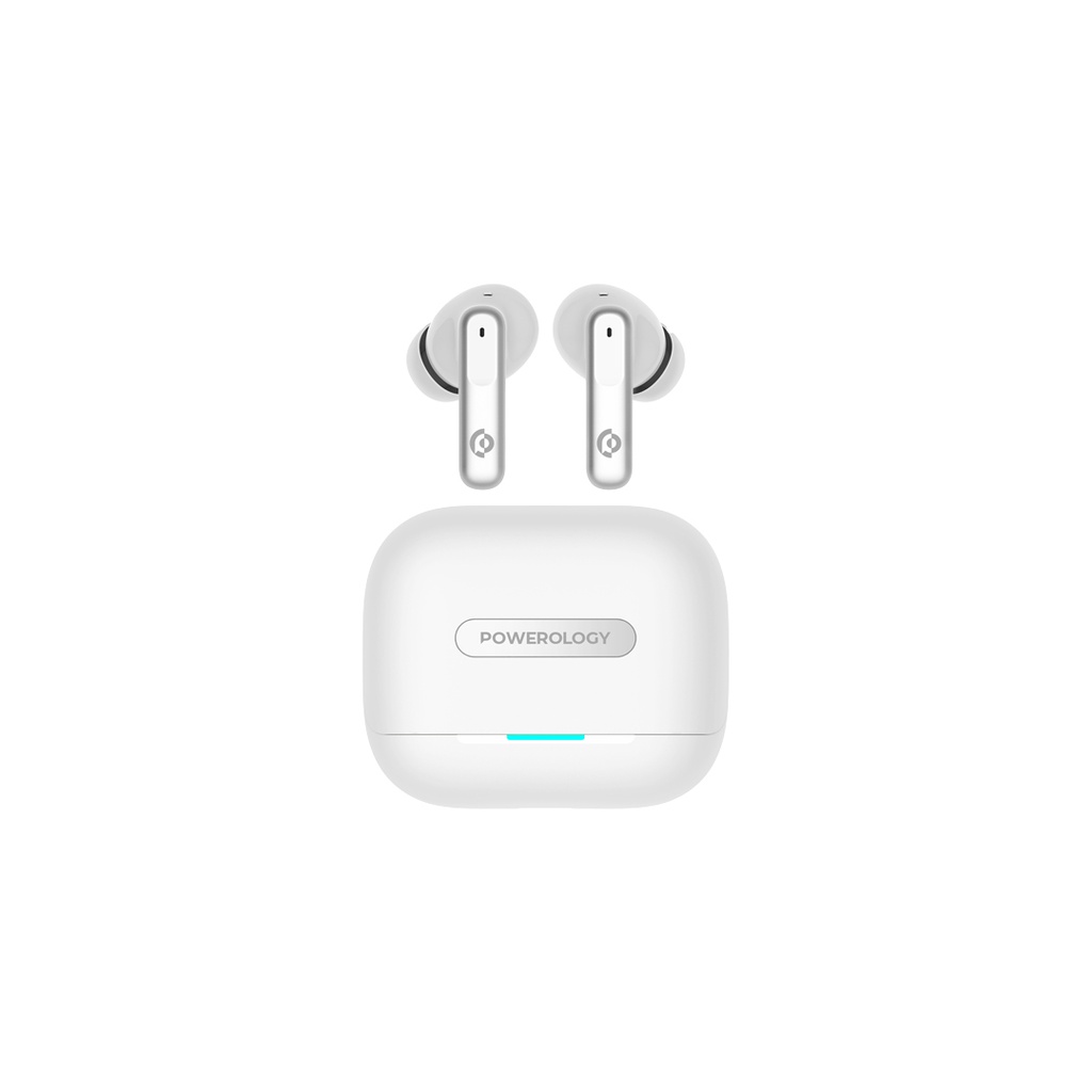 Powerology 6 Mic Hybrid ANC + ENC True Wireless Buds 