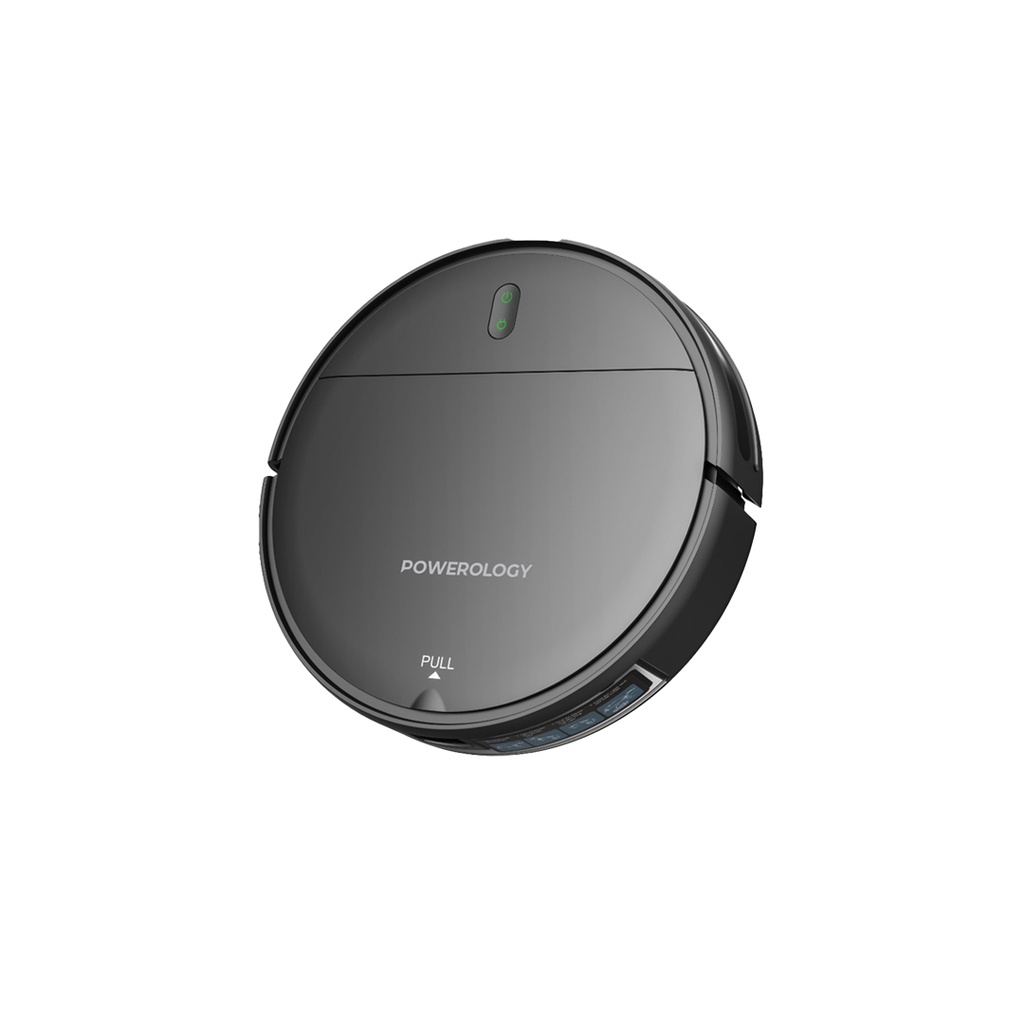Powerology Smart Robovac Vacuum & Mop - Black