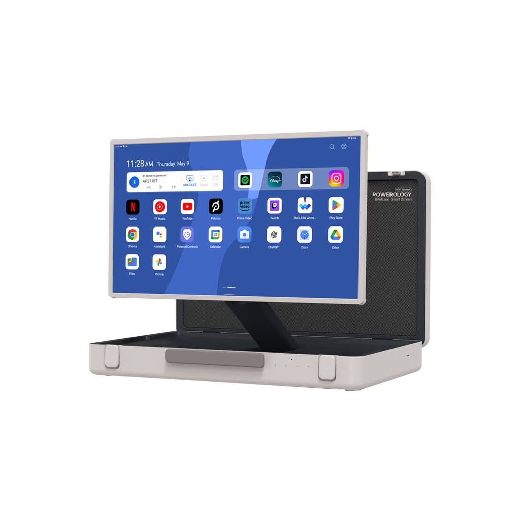 Powerology 27" Android Briefcase Display - White