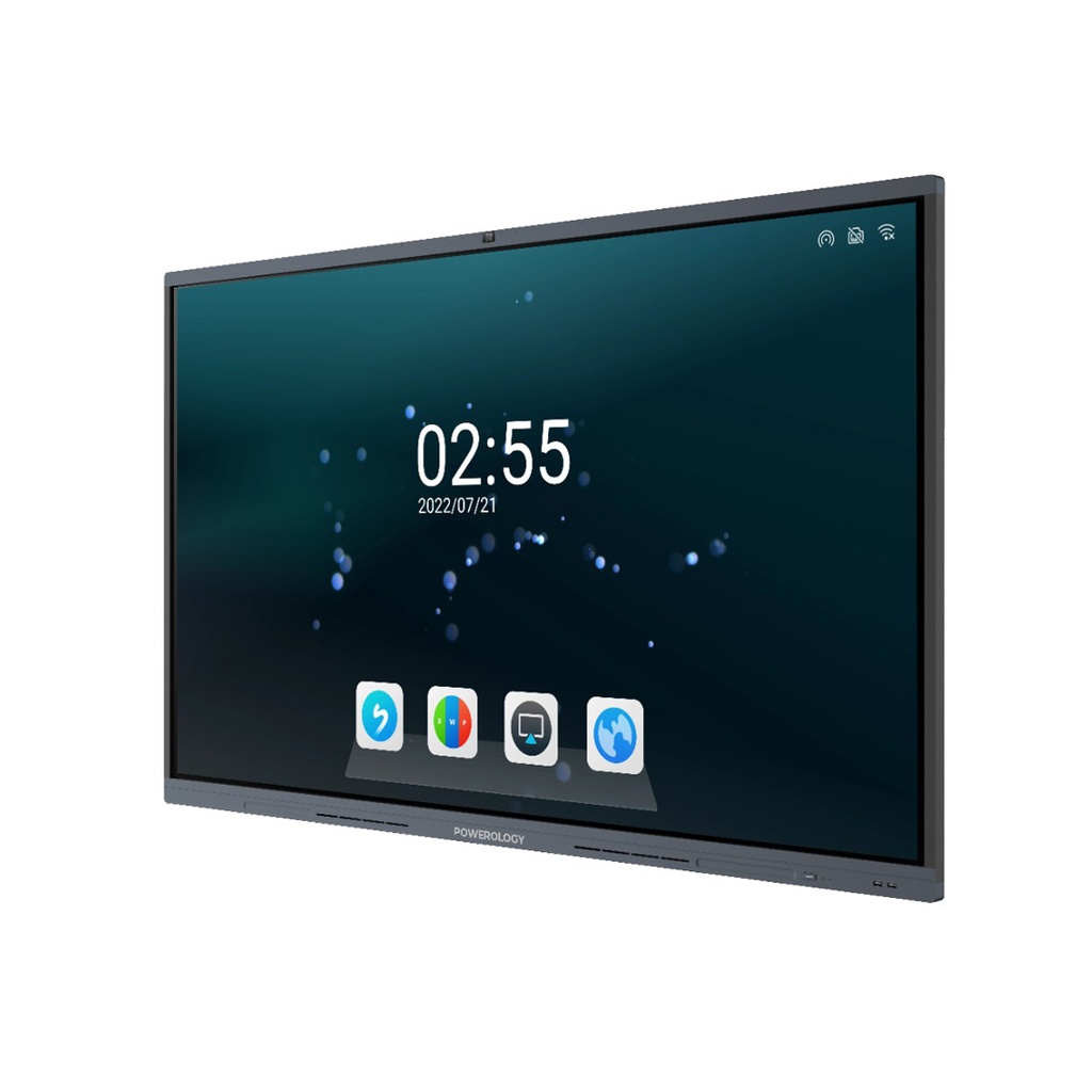 Powerology Dual Windows & Android Interactive Smartboard  65" - Black