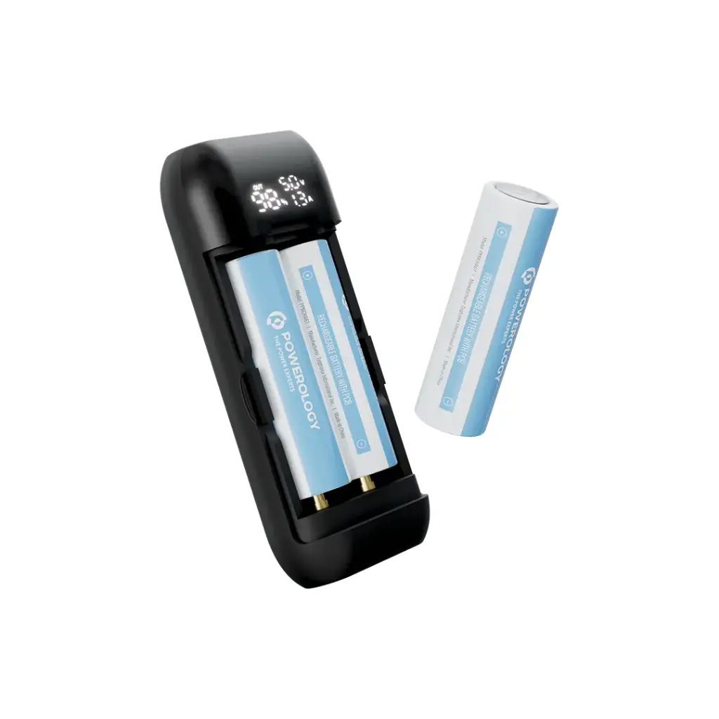 Powerology Diy Cell 10000+5000mAh Power Bank - Gray