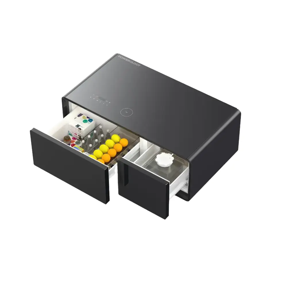 Powerology Fridge Coffee Table HiFi Speaker 93L - Black