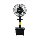 Powerology Industrial Fan Mist Spray & Humidifier - Black
