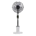 Powerology Tilt & Oscillating Fan Mist Spray & Humidifier - Black
