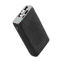 Powerology 20000mAh Retractable Cable Power Bank - Black
