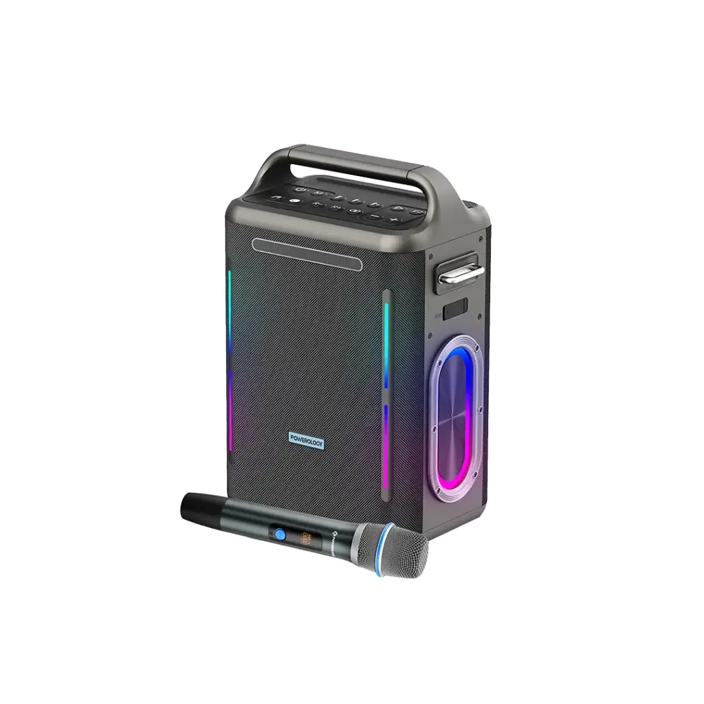 Powerology Karaoke Party Speaker - Silver