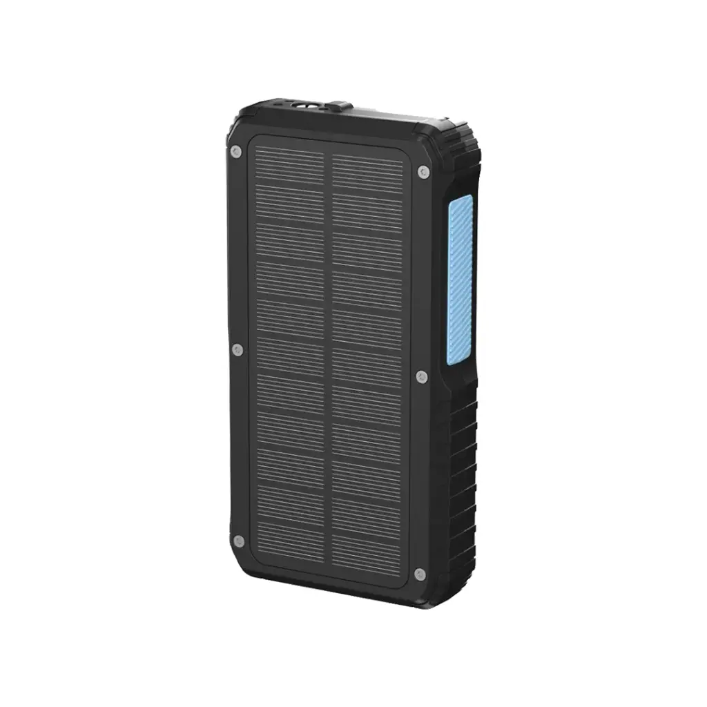 Powerology 20000mAh Solar Wireless Charging Power Bank Black